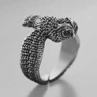 Owl Ring, Bird Ring, Owl Jewelry, Wise Owl Statement Ring, Detailed Animal Ring, Nature Inspired Rin