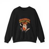 Grandma's Night Owl Club Sweatshirt, Retro Halloween Crewneck, Gift For Grandma, Gildan Crewneck