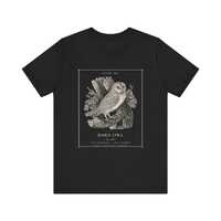 Plate 007 &middot; Owl Shirt &middot; Barn Owl Tee &middot; Vintage Owl Engraving &middot; Dark Acad