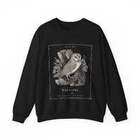Plate 007 · Owl Sweatshirt · Barn Owl Crewneck · Vintage Owl Engraving ·