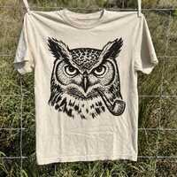 Smoking Owl Shirt, Comfort Colors Wise Owl Pipe T-Shirt, Vintage Woodcut Graphic Tee, Dark Academia