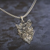 Wizard Owl Pendant, Gothic Owl Necklace, Dark Fantasy Jewelry, Magical Pendant, Occult Inspired Neck