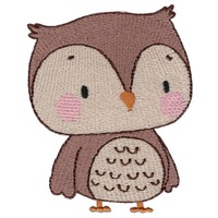Cute Owl Embroidery Design - 4, 5, 6 Inch Sizes Included (Digital Download)