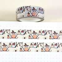 Halloween Washi Tape, Cute Owl Journal Tape, Planner & Scrapbook Decoration, 10m