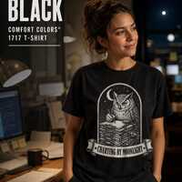 Night Shift Nurse Owl T-Shirt, Hoodie & Crewneck Sweatshirt: Vintage Charting By Moonlight, S-4X