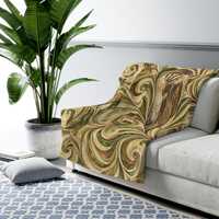 Owl Sherpa Fleece Blanket, Cozy Owl Throw Blanket, Nature Gift, Owl Swirl