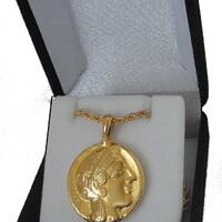Athena and Owl Athena & Owl Pendant with 20 Inch Chain Percy Jackson Teen Gift (PJPC77-G)