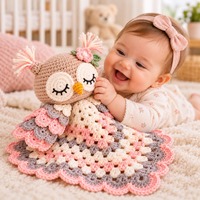 Crochet Owl Lovey Pattern PDF | Baby Owl Security Blanket | Amigurumi Owl Crochet Pattern | Handmade