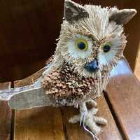 Bristlebrush - Tawny Frogmouth Owl - Large (20cm height)