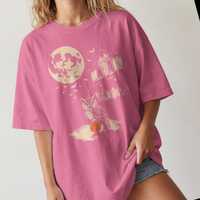 Owl Halloween Shirt, Vintage Moon Pumpkin, Spooky Haunted House Comfort Colors Tee