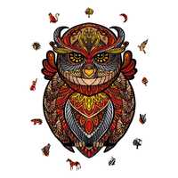 Owl Figure &ndash; Wooden Jigsaw Puzzle