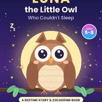Luna the Little Owl Bedtime Story & Colouring Book (PDF Download)