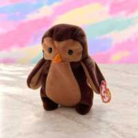 Hoot the Owl | Ty Beanie Babies | Vintage 90s Plush