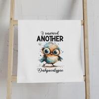 Cute Owl Another Day Hand Towel