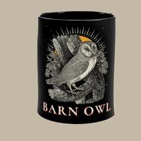 Owl Lover Gift Barn Owl Mug, Birder Gift, Black Coffee Mug 11oz, Nature Lover Gift
