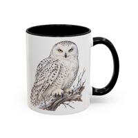 Snowy Owl Mug, Watercolor Owl Coffee Mug, Bird Lover Gift, Birdwatcher Mug, Wildlife Lover Gift, Nat