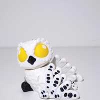 3D Printed Articulated Spotted Owl Figurine, Desk Decor, Bird Lover Gift