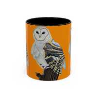 Barn Owl Mug, Owl Coffee Mug, Wildlife Bird Gift, Bird Lover Gift, Nature Inspired Drinkware