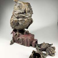Bronze Screech Owl Snake Oil