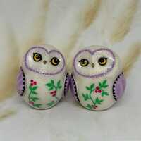 Couple of owls you can share with someone you love, polymer clay animal figurines