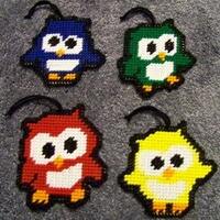 Lil Owl Ornaments Plastic Canvas Pattern