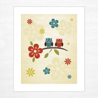Printable Artwork - Owl Pair