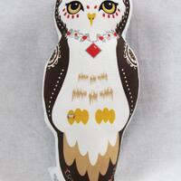 Owl Doll Pillow - Brown Oberon Owl