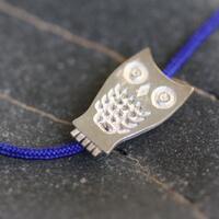 Oxidized Sterling Silver Owl Pendant Necklace: Handmade Animal Jewelry