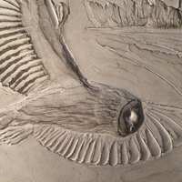 Barn owl wall sculpture, composite stone, owl plaque, owl ornament, garden ornament, garden plaque, 
