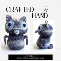 Crocheted Blue Gray Owl Huggable and Kid-friendly