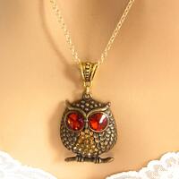 Wise Owl Necklace, Gold Owl Necklace, Owl Jewelry, Owl Pendant, Graduation Gift for Her, Athena Wisd