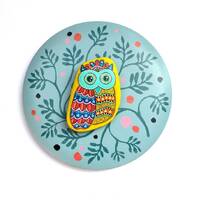 Owl Stone - Hand Painted - I Sassi dell'Adriatico (Adriatic Sea Stone)