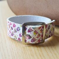 Owls bracelet,owls cuff,leather bracelet,leather cuff,wide cuff,kawaii bracelet,buckle cuff,bucke br