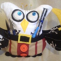 Pirate Owl Desk Tidy: Handmade Pen & Tool Holder