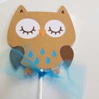 Owl centerpiece sticks, owls baby shower, owl birthday, owl decorations