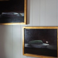 2 OiL Paintings- Tempera Grassa- SCOTT James OWLES Artist / Title: unconditional gain + In flight/ s