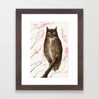 Spring Owl | Original Mixed Media Painting