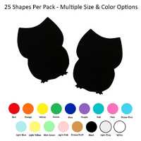 25 Pack - Paper Owl Shapes, Owl Die Cuts, Paper Animal Shapes, Owl Paper Shape, DIY Paper Crafts, DI