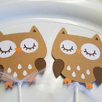 Owl centerpiece sticks, owls baby shower, owl birthday, owl decorations