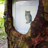 Eagle Owl Painting