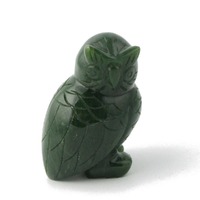 Canadian Nephrite Jade Owl (multiple sizes available)
