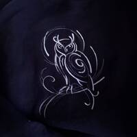 Owl Tee or Sweatshirt Choice Color Option Tattoo Ink Style Modern Cotton Short Long Sleeve Clothing 