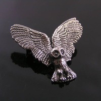 Owl Brooch, Owl in Flight Pin, Handmade Tie Tack, Lapel Pin, Australian Sellers, Gift Idea, P209