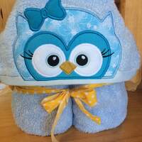 Owl hooded towel