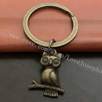 Owl keychain, Owl gifts key ring