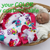 Plush Owl Security Blanket: Handmade Satin Lovey, Monogram Available