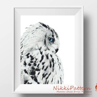 Owl cross stitch pattern PDF Bird cross stitch animals Counted cross stitch Woodland animals Modern 