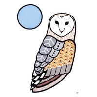 Barn Owl Print - Bird Art - Feather - Animal Print - Nursery - Wall Decor - Gift - Nature Art - Baby