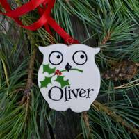 Personalised Christmas Owl - Hand Made