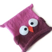 Purple Owl Baby Hat, Pink Owl Baby Girl Hat, Crochet Baby Girl Hat, Girl Kids Hat, Newborn Hat, Chri